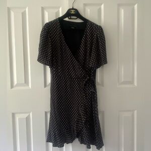 Sanctuary Navy Wrap Style Dress Sz 6
